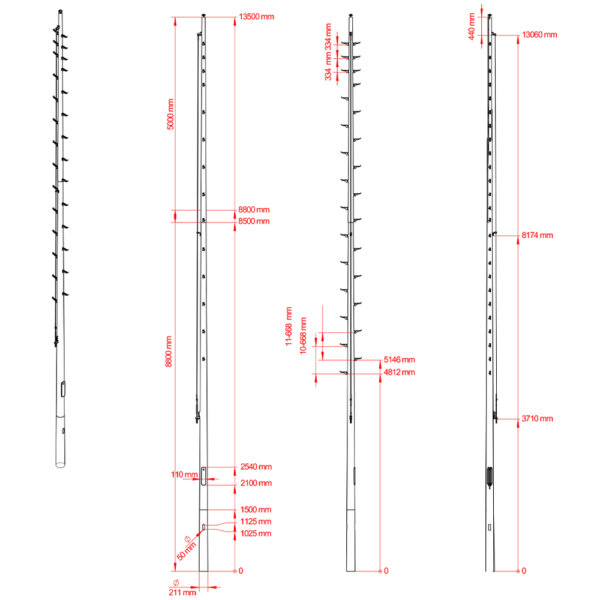 Lichtmast 12 meter - Afbeelding 4