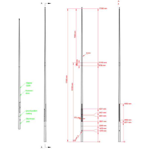 Lichtmast 15 meter - Afbeelding 6