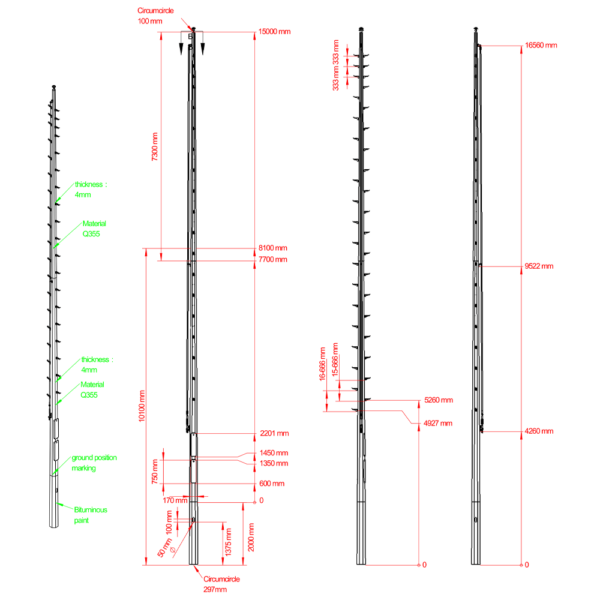 Lichtmast 15 meter - Afbeelding 8