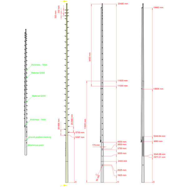 Lichtmast 18 meter - Afbeelding 9